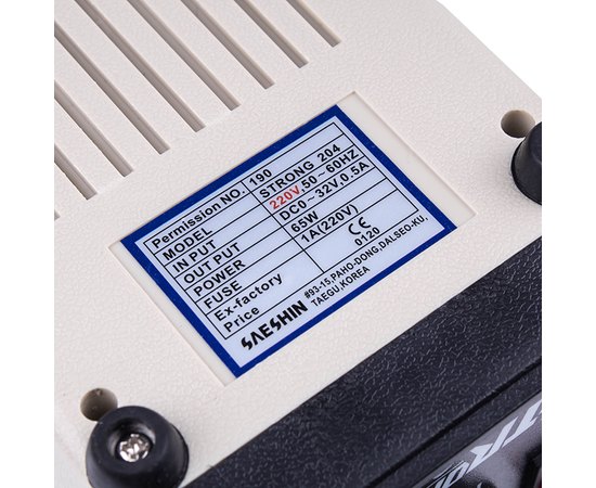 Фрезер для маникюра Strong 204, 65 W/ 35000 об., изображение 5