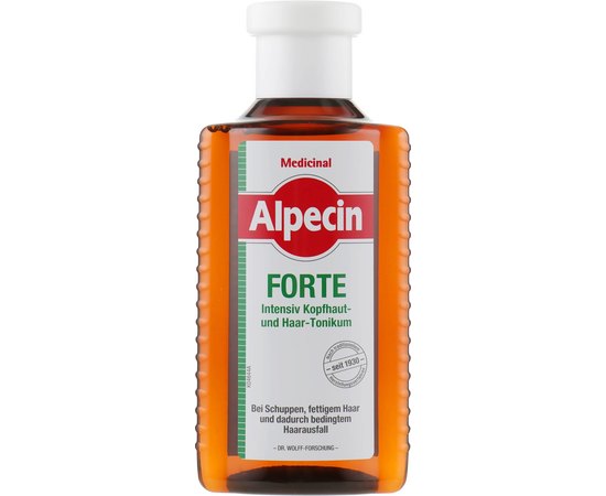 Тонік для шкіри голови і волосся Alpecin Medicinal Forte Tonic, 200 ml, фото 