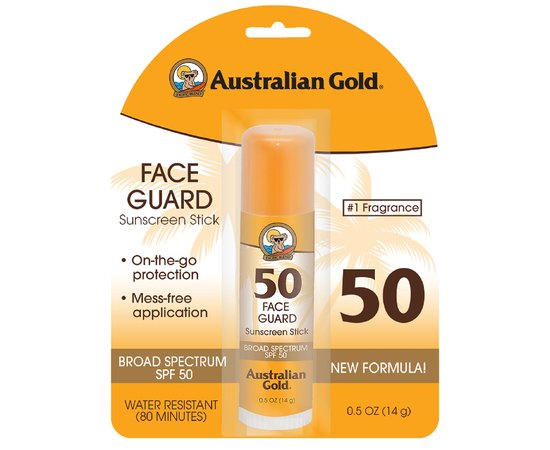 Australian Gold SPF 50 Face Guard Олівець для губ і носа, 14 г, фото 