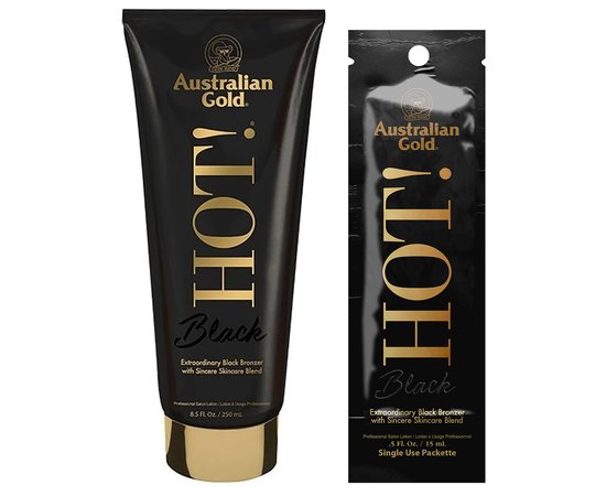 Крем для загара в солярии  с бронзатором Australian Gold Hot! Black, изображение 2