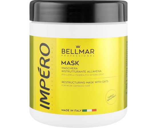 Bellmar Professional Impero Restructuring Mask Маска для відновлення структури волосся з екстрактом вівса, 1000 мол, фото 
