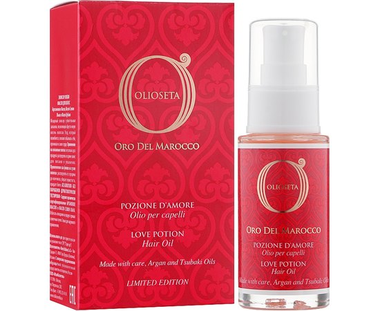 Масло для волос Еликсир любви Barex Olioseta Oro del Marocco Pozione Damore Hair Oil, изображение 2