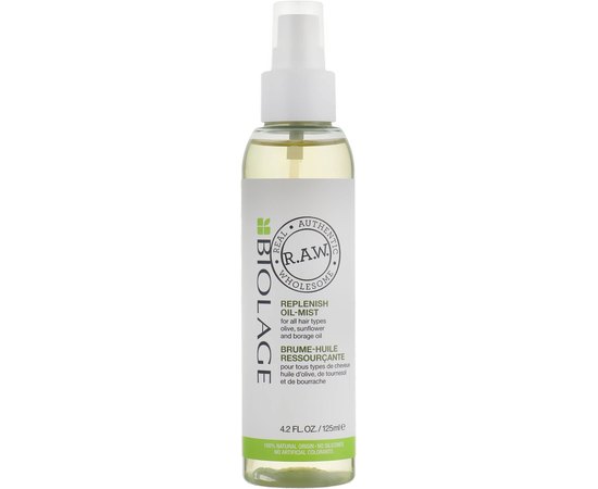Масло для всех типов волос Biolage R.A.W. Replenish Oil Mist for All Hair Types, 125 ml
