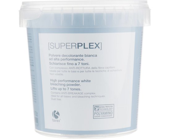 Обесцвечивающий порошок для волос Barex Superplex White Bleaching Powder 7 tones, 400 g, изображение 4
