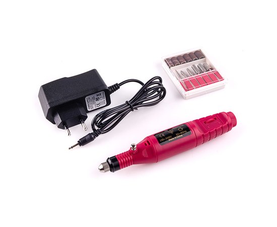 Портативный фрезер-ручка для маникюра розовый, 20000 об., изображение 2