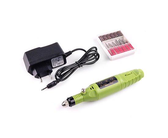 Портативный фрезер-ручка для маникюра зеленый, 20000 об., изображение 2