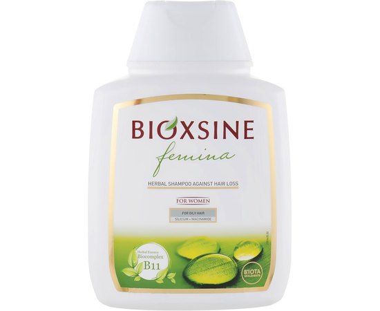 Bioxsine Рослинний шампунь проти випадіння волосся для жирного волосся, 300 мл, фото 