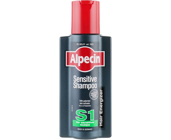 Шампунь для чувствительной кожи головы и волос Alpecin S1 Sensitiv Shampoo, 250 ml