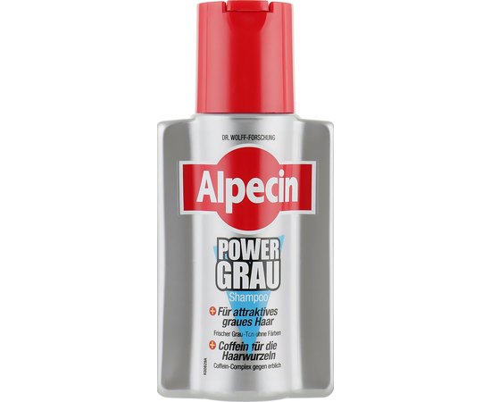 Шампунь для сивого волосся Alpecin Shampoo Power Grau, 200 ml, фото 