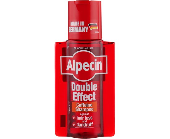 Шампунь подвійної дії від лупи і випадіння волосся Alpecin Double Effect Shampoo, 200 ml, фото 