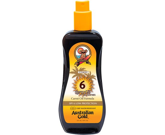 Солнцезащитный спрей с морковным маслом SPF6 Australian Gold SPF6 Spray Oil with Carrot, 237 ml
