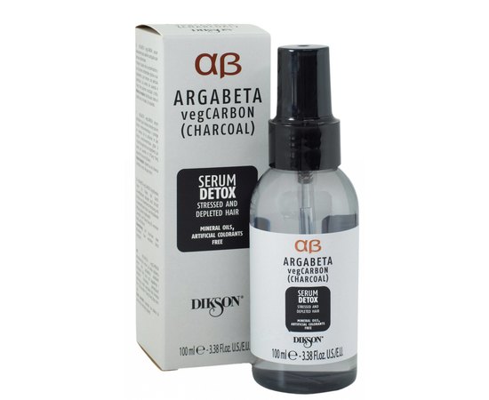 Сыворотка на основе карбона Аргановый детокс Dikson Argabeta Detox Serum, 100 ml, изображение 2