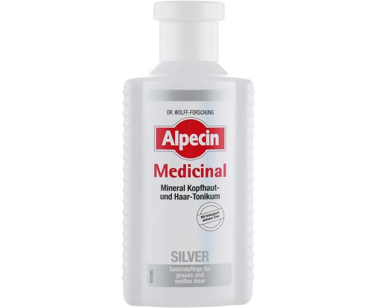 Тонік для чутливої шкіри голови Alpecin Medicinal Silver Tonic, 200 ml, фото 