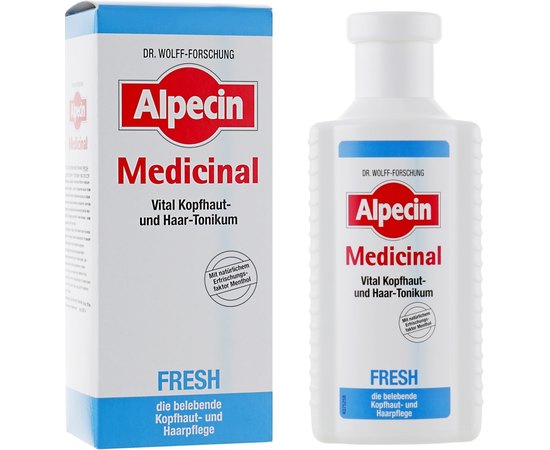 Витализирующая тонік для шкіри голови і волосся Alpecin Medicinal Fresh Tonic, 200 ml, фото _ab__is.image_number.default
