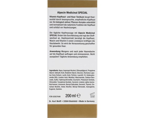 Вітамінний тонік для шкіри голови Alpecin Medicinal Special Tonic, 200 ml, фото _ab__is.image_number.default