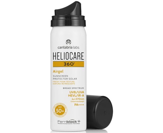 Гель солнцезащитный ультралёгкий SPF50+ Cantabria Heliocare 360 Airgel, 60 ml, изображение 2