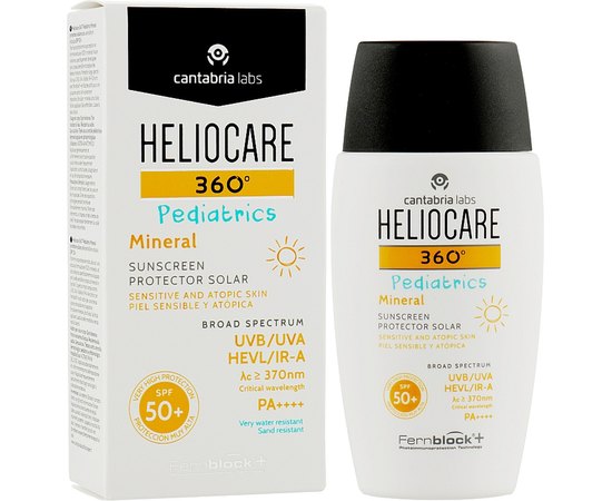 Cantabria Heliocare 360 Pediatrics Mineral SPF 50+ Дитячий сонцезахисний мінеральний крем, 50 мл, фото _ab__is.image_number.default
