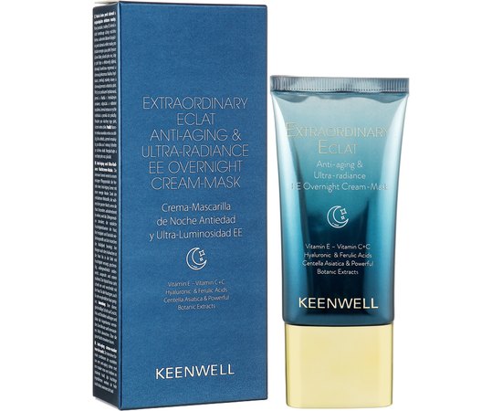 Крем-маска для лица ночная омолаживающая с ультра сиянием Keenwell Extraordinary Eclat, 40ml, изображение 2