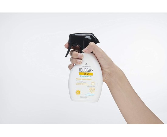 Лосьон детский солнцезащитный для атопической кожи SPF50 Cantabria Heliocare 360 Pediatrics Atopic Lotion Spray, 250 ml, изображение 2