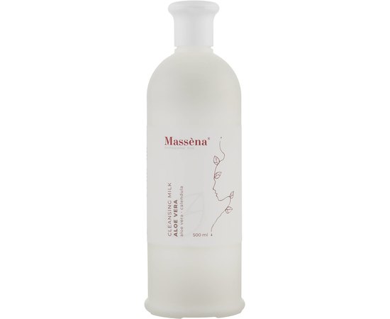 Молочко очищающее для лица с алоэ вера Massena Cleansing Milk Aloe Vera, 500 ml
