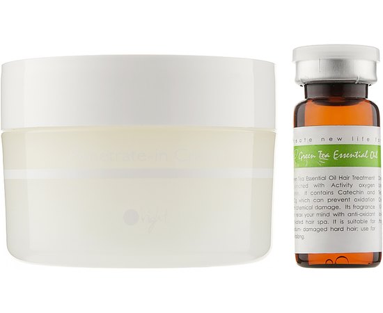 O'right Green Tea Set (Kream + Oil) Набір для відновлення волосся (крем + масло), 100 мл + 12 мл, фото 