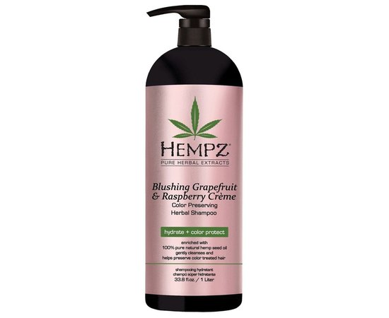Шампунь для підтримки кольору і блиску волосся Грейпфрут і малина Hempz Blushing Grapefruit & Raspberry Creme Shampoo, 265 ml, фото _ab__is.image_number.default