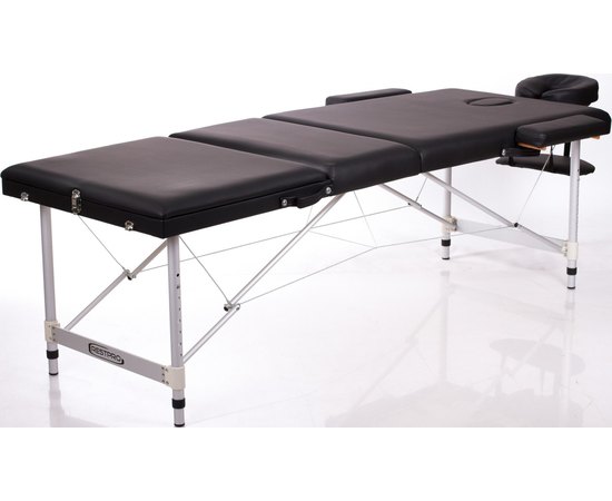 Складний масажний стіл Restpro Alu 3 Чорний, фото 