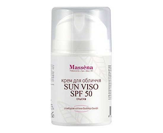 Massena Sun Viso SPF 50 Сонцезахисний крем для обличчя, 50 мл, фото 