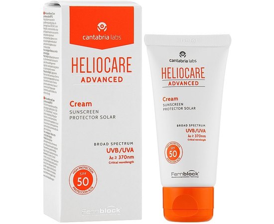 Солнцезащитный крем SPF50 Cantabria Heliocare Advanced Cream, 50 ml, изображение 2