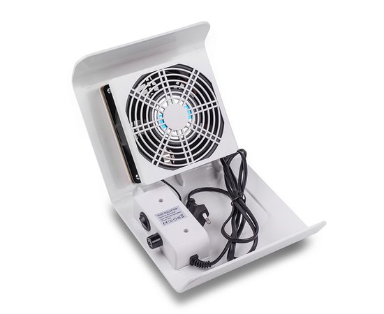 Вытяжка для маникюра белая Simei 858-2А, 40 W, изображение 3