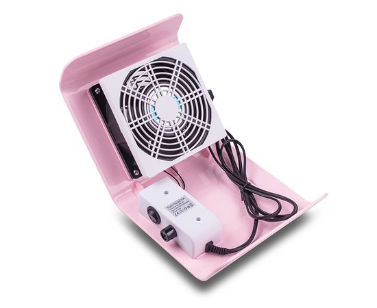 Вытяжка для маникюра розовая Simei 858-2А, 40 W, изображение 3