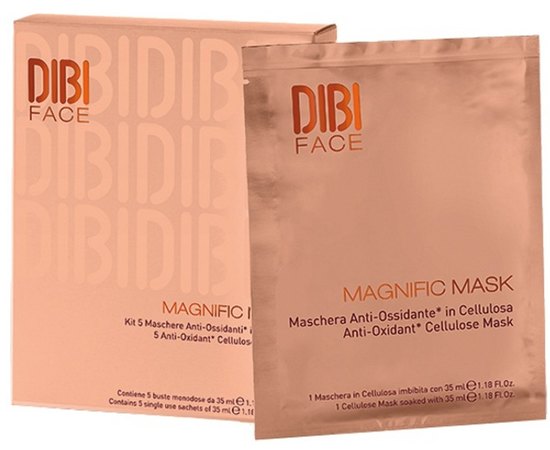 Dibi Prodigio C40 Magnifik Mask Антиоксидантна маска з целюлози, 5 шт х 35 мл, фото 