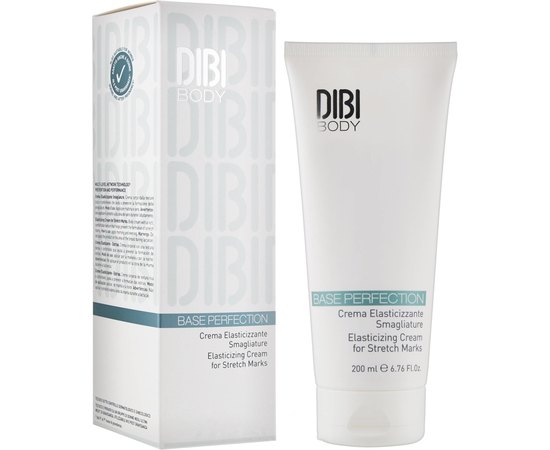 Эластирующий крем для предотвращения растяжек Dibi Base Perfection Body Elastizing Cream For Stretch Marks, 200 ml, изображение 2 Эластирующий крем для предотвращения растяжек Dibi Base Perfection Body Elastizing Cream For Stretch Marks, 200 ml, изображение 2