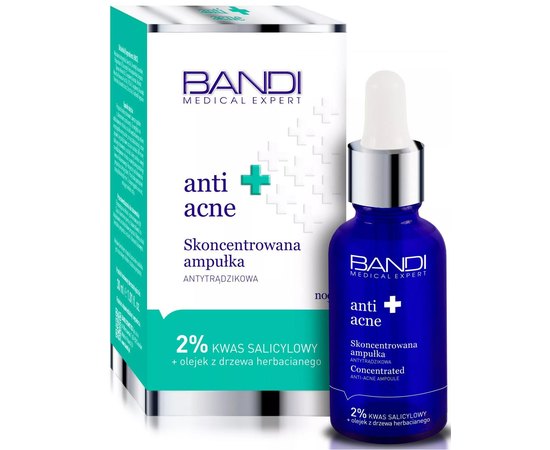Концентрированная сыворотка анти-акне Bandi Concentrated anti-acne ampoule, 30 ml