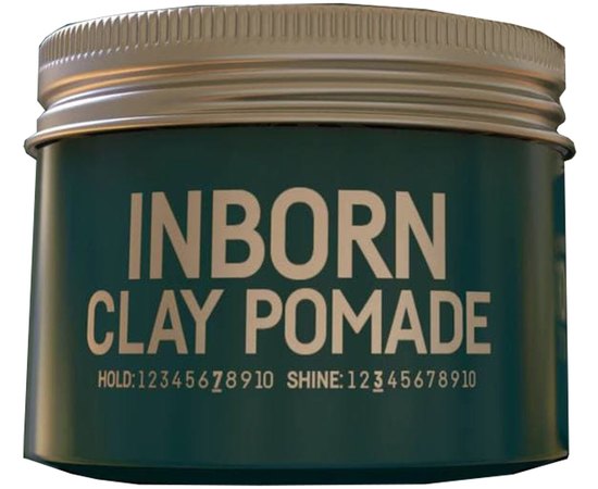 Матовая глиняная паста для волос Премиум барбер Immortal NYC Inborn Clay Pomade, 100 ml