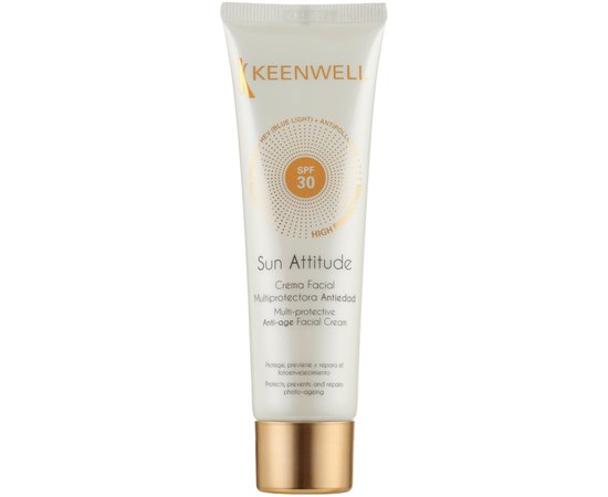Мультизащитный антивозрастной крем для лица SPF 30 Keenwell Sun Attitude Multi-Protective Anti-Age Facial Cream SPF 30, 60ml