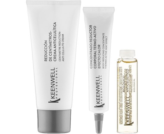 Набор Антицеллюлитный уход Тройного действия Keenwell K-Body One Treatment Anticellulite Triple Action Treatment, изображение 2