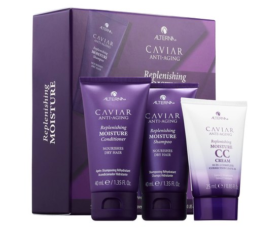 Набор увлажняющих средств для волос Alterna Caviar Anti-Aging Replenishing Moisture Consumer Trial Kit