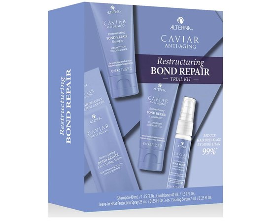 Набір відновлюючих засобів для волосся Caviar Restructuring Bond Repair Consumer Trial Kit, фото 