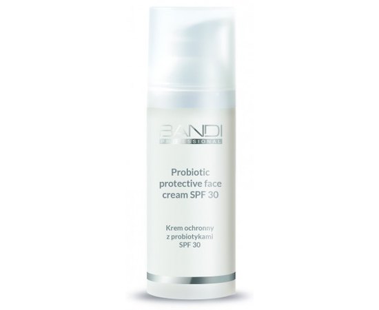 BANDI Protective Cream with Probiotics SPF 30 - Захисний постпілінговий крем з пробіотиками, 50мл, фото 