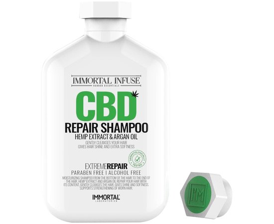 Шампунь для відновлення пошкодженого волосся Immortal Infuse СВD Shampoo, 500 ml, фото 