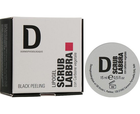 Скраб для губ з вугіллям Dermophisiologique Black Peeling Lipogel Scrub Labbra, 15ml, фото _ab__is.image_number.default