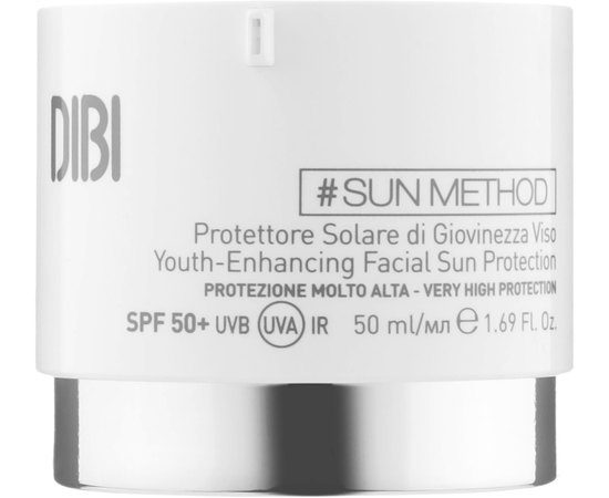 Солнцезащитный крем для молодости лица SPF50+ Dibi Sun Method Face Cream, 50 ml