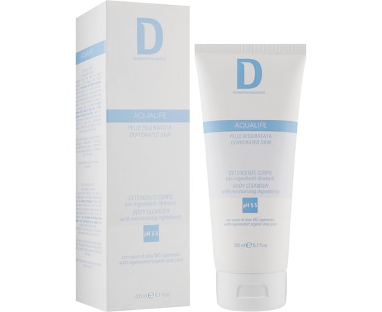 Зволожуючий та очищаючий гель для душу 3 в 1 Dermophisiologique Aqualife Gel Body Detergent 3 in 1, фото _ab__is.image_number.default