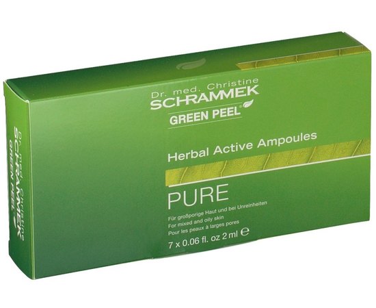 Dr.Schrammek Herbal Active Ampoules Pure Активні ампули для жирної шкіри, 7 шт х 2 мл, фото _ab__is.image_number.default