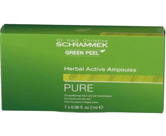 Dr.Schrammek Herbal Active Ampoules Pure Активні ампули для жирної шкіри, 7 шт х 2 мл, фото 
