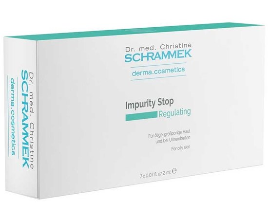 Ампулы балансирующие сужающие поры для жирной и проблемной кожи Dr.Schrammek Impurity Stop Ampoules, 7x2 ml, изображение 3