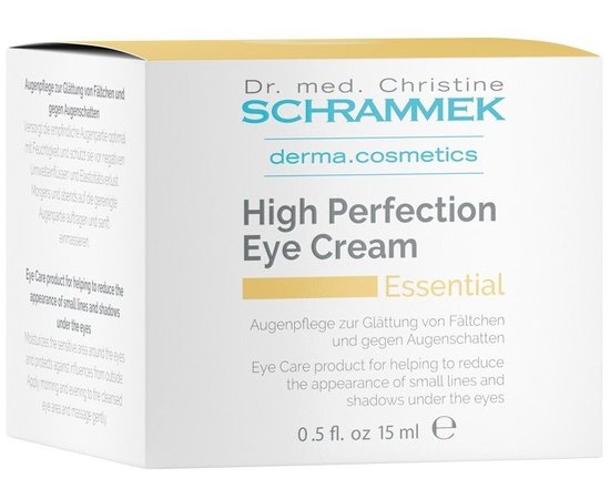 Крем для ухода за контуром глаз с кофеином и биопептидами Dr.Schrammek High Perfection Eye Cream, 15 ml, изображение 2