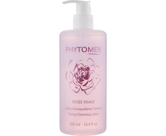 Лосьон-тоник Розовая вода Phytomer Rosee Visage Toning Cleansing Lotion, 500 ml