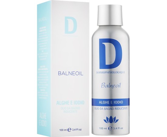 Масло для ванн с редуцирующим действием Водоросли и йод Dermophisiologique Balneoil Alghe E Iodio, 100ml, изображение 2